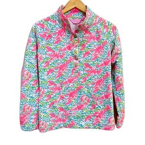 Lilly Pulitzer Captain Popover Lobstah Roll Sweater Pullover Women’s Sz Small‎